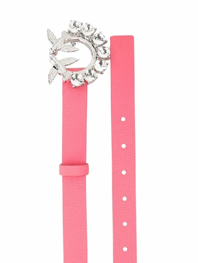 Shop Pinko Women's Pink Leather Belt