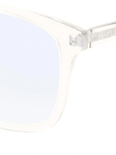 Shop Saint Laurent Women's Multicolor Metal Glasses