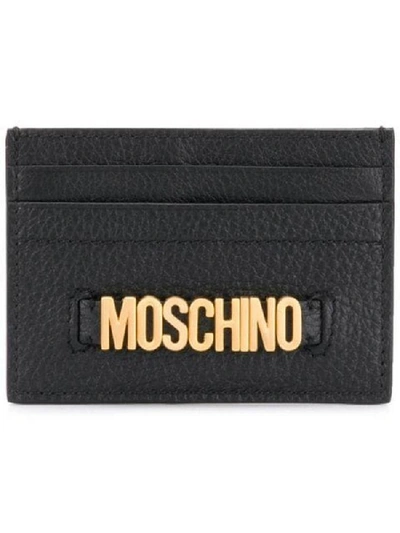 Shop Moschino Women's Black Leather Card Holder