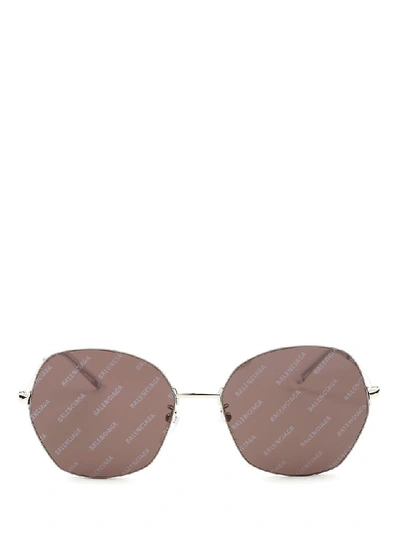 Shop Balenciaga Women's Gold Metal Sunglasses