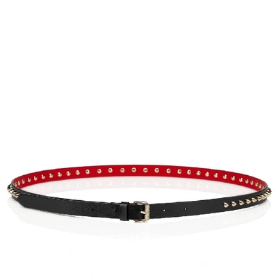 Shop Christian Louboutin Women's Black Leather Belt