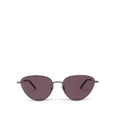 Shop Saint Laurent Women's Pink Metal Sunglasses