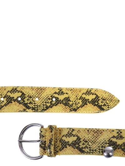 Shop Isabel Marant Étoile Women's Yellow Leather Belt