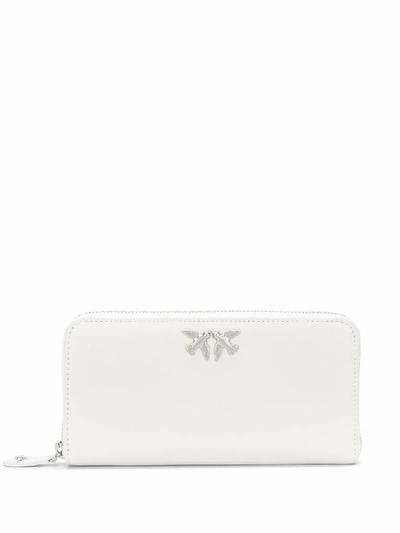 Shop Pinko Women's White Leather Wallet