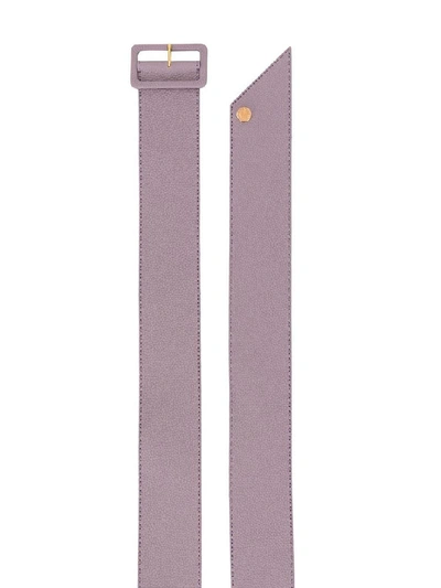 Shop Agnona Women's Purple Leather Belt