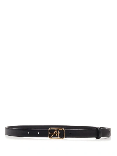 Shop Alberta Ferretti Women's Black Leather Belt