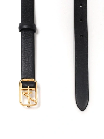 Shop Alberta Ferretti Women's Black Leather Belt