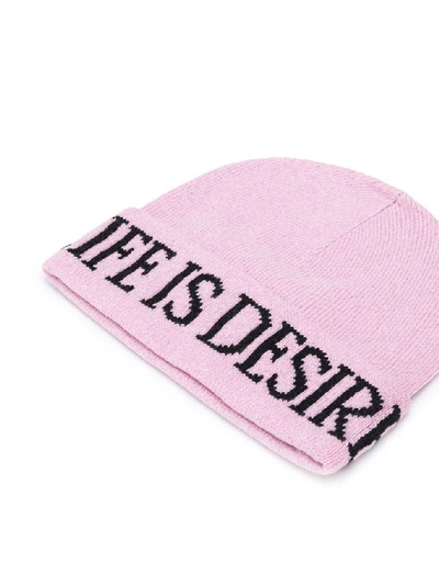 Shop Alberta Ferretti Women's Pink Cashmere Hat