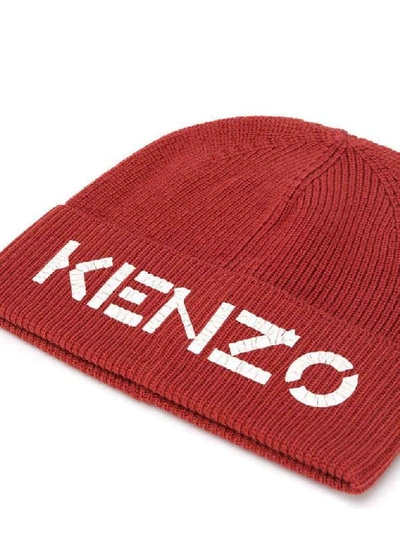 Shop Kenzo Women's Red Wool Hat