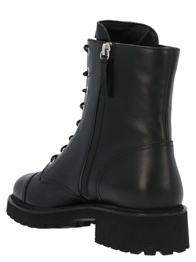 Shop Giuseppe Zanotti Design Women's Black Leather Ankle Boots