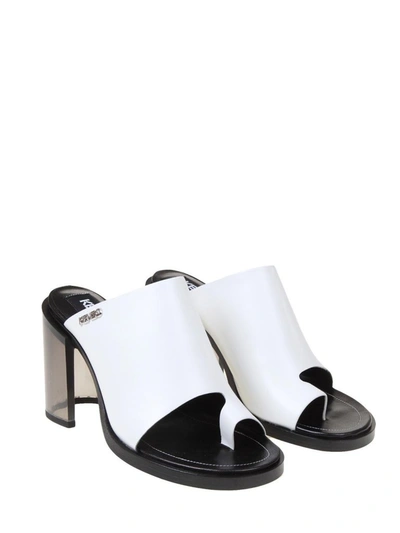 Shop Kenzo Women's White Leather Sandals