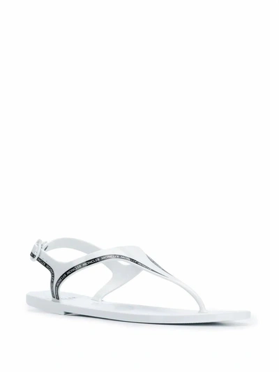 Shop Moncler Women's White Pvc Sandals