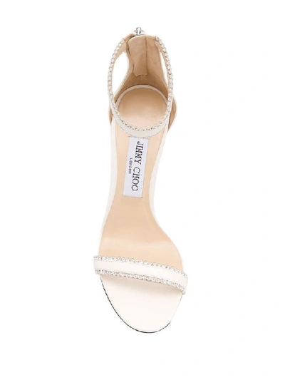 Shop Jimmy Choo Women's White Leather Sandals