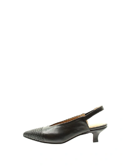 Shop Pomme D'or Women's Black Leather Heels
