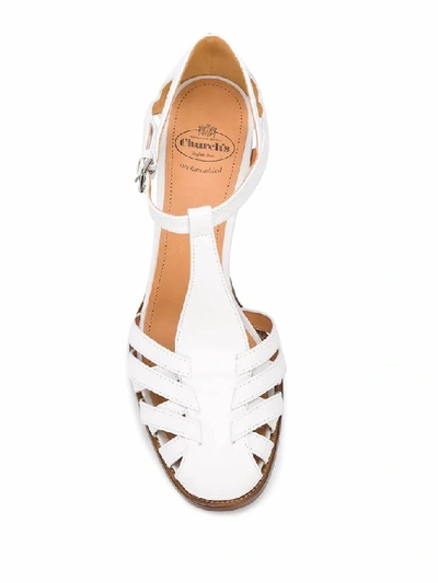 Shop Church's Women's White Leather Sandals