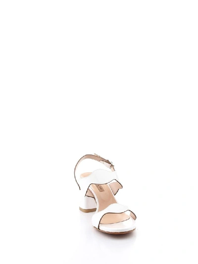 Shop Albano Women's White Leather Sandals