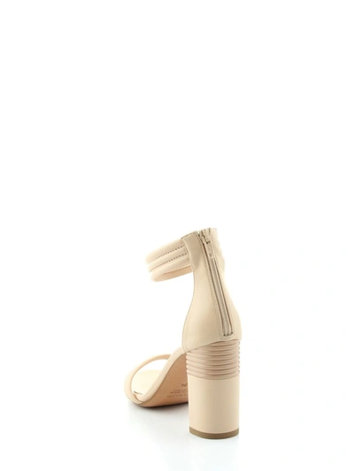 Shop Albano Women's Beige Leather Sandals