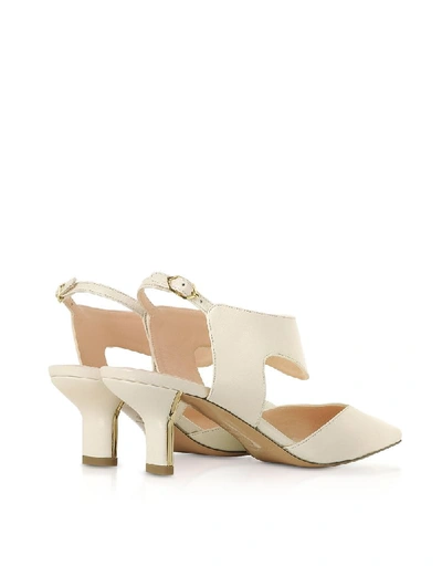 Shop Nicholas Kirkwood Women's Beige Leather Heels