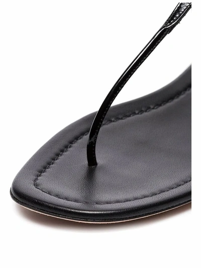 Shop Prada Women's Black Leather Sandals