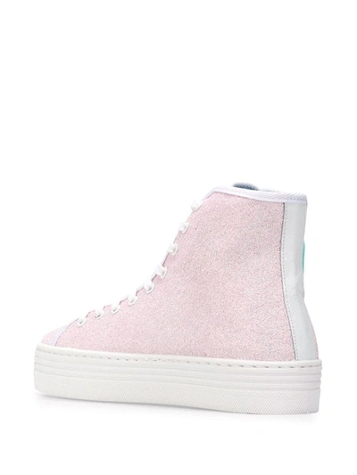 Shop Chiara Ferragni Women's Pink Other Materials Sneakers