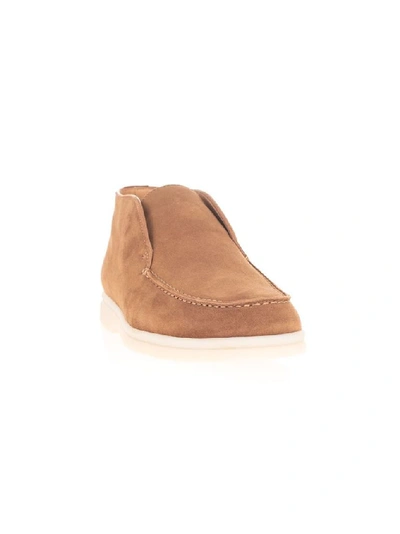 Shop Loro Piana Women's Brown Suede Ankle Boots