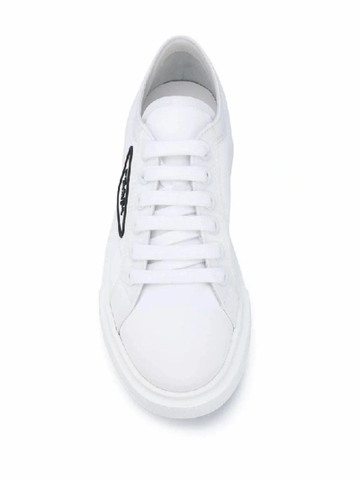 Shop Prada Women's White Polyamide Sneakers
