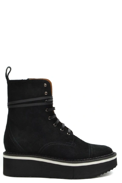 Shop Robert Clergerie Women's Black Suede Ankle Boots