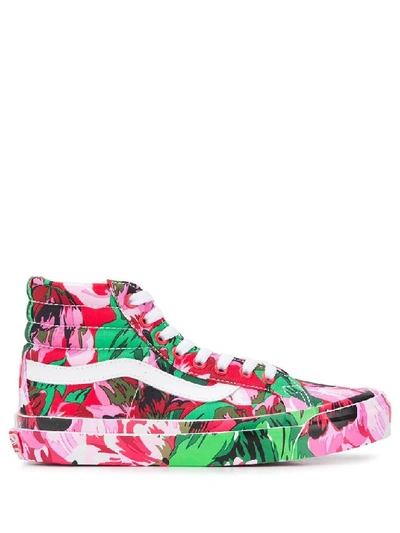 Shop Kenzo Women's Multicolor Fabric Hi Top Sneakers
