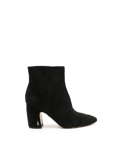 Shop Sam Edelman Women's Black Suede Ankle Boots