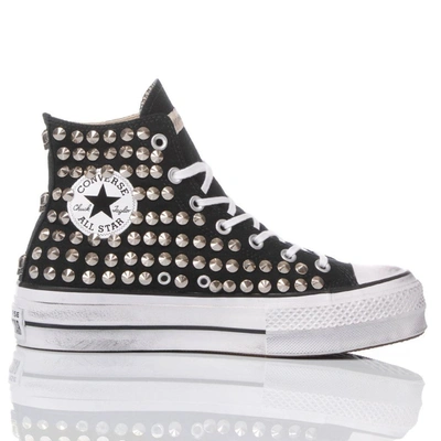 Converse Womens Black Fabric Hi Top Sneakers | ModeSens