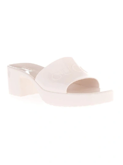 Shop Gucci Women's White Rubber Sandals