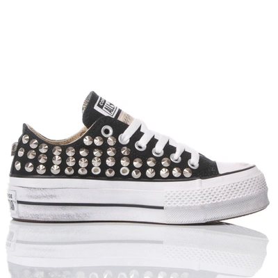 Shop Converse Women's Black Fabric Sneakers