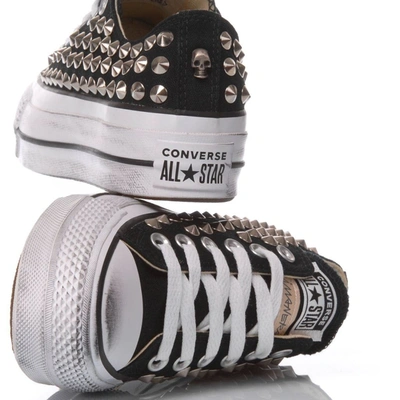 Shop Converse Women's Black Fabric Sneakers