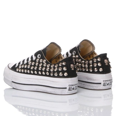 Shop Converse Women's Black Fabric Sneakers