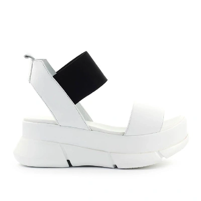 Shop Elena Iachi Women's White Leather Sandals