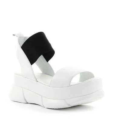 Shop Elena Iachi Women's White Leather Sandals