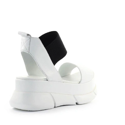 Shop Elena Iachi Women's White Leather Sandals