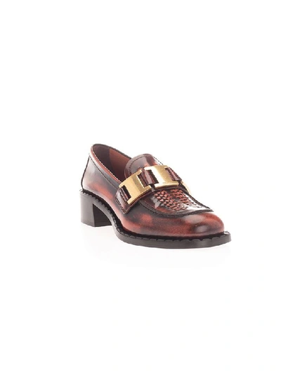 Shop Prada Women's Brown Leather Loafers