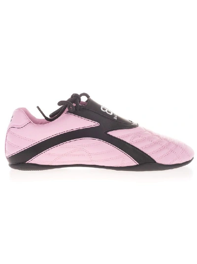 Shop Balenciaga Women's Pink Leather Sneakers