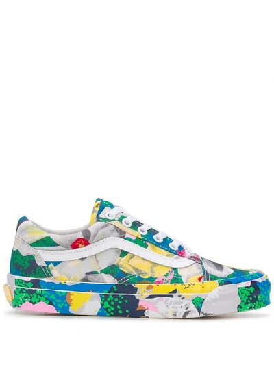 Shop Kenzo Women's Yellow Fabric Sneakers