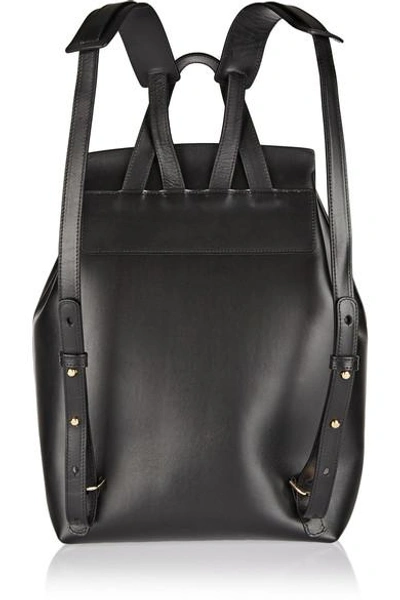 Shop Mansur Gavriel Leather Backpack In Black