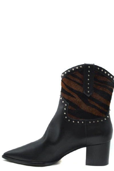 Shop Alberto Gozzi Women's Black Leather Ankle Boots