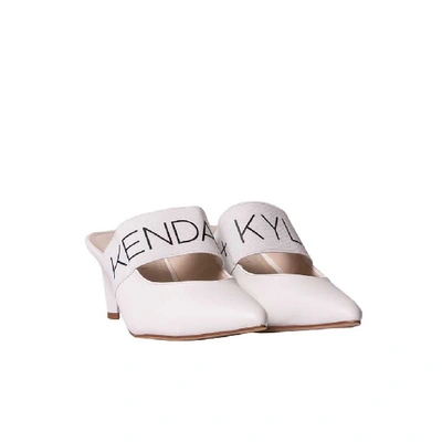 Shop Kendall + Kylie Women's White Faux Leather Sandals