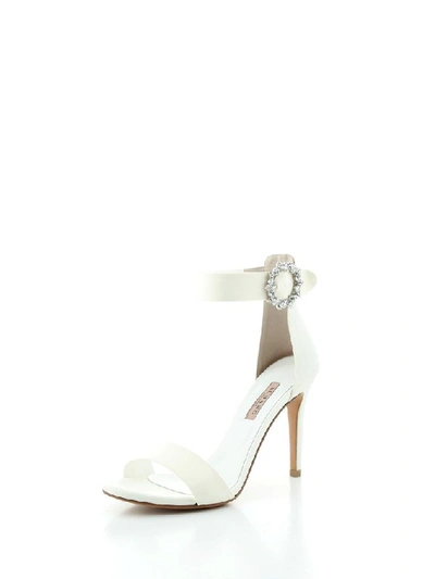 Shop Albano Women's White Satin Sandals