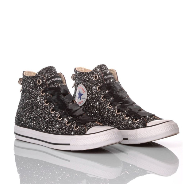 black converse sparkle