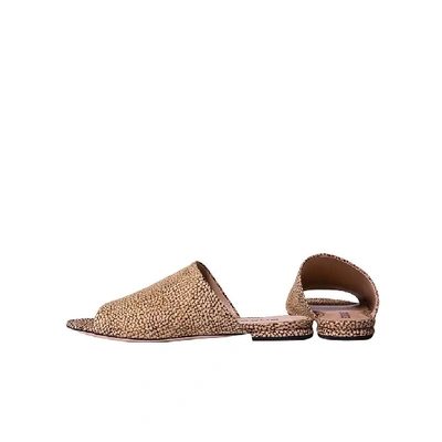 Shop Borbonese Women's Beige Suede Sandals