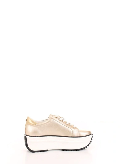 Shop Cult Women's Gold Leather Sneakers