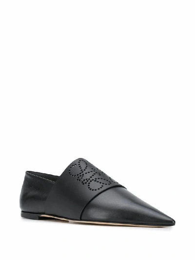 Shop Loewe Black Loafers