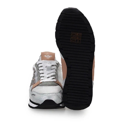 Shop Emporio Armani Women's Grey Polyamide Sneakers