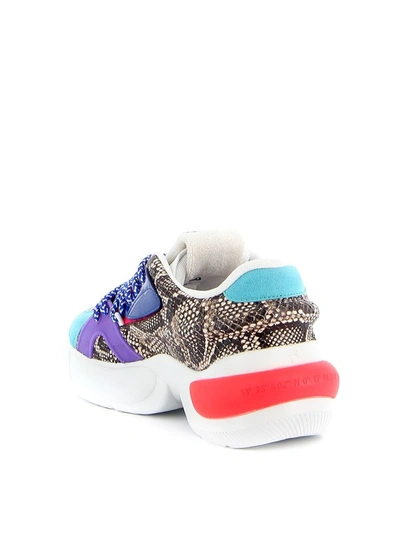 Fila Stylish Logo Sneakers With 5 Cm Rubber Sole For Women In Multicolor